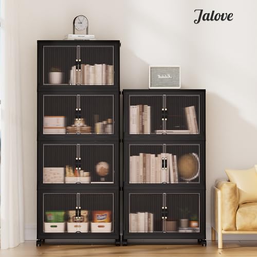 50QT Plastic Storage Bins with lids, Stackable Collapsible Storage Containers with Wheels, Closet Organizer and Storage Drawers, Clothes Storage...