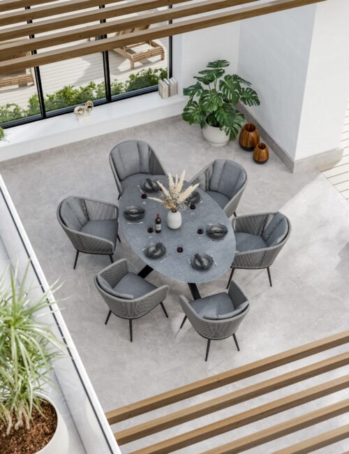 Aspen 6 Seater Garden Table and Chairs
