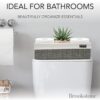 BROOKSTONE [2 PACK SET] Wicker Storage Basket, Boho Organization and Storage Container, Decorative Shelf Bin, Over the Toilet Paper Reserve,...