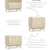 Coxley 3 Piece Cotbed Range with Dresser and Wardrobe