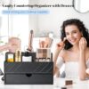 Hair Tool Organizer, Hair Dryer Holder with Drawer, Bathroom Countertop Organizer for Bathroom Accessories, Blow Dryer Organizer for Hair Styling...