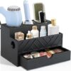 Hair Tool Organizer, Hair Dryer Holder with Drawer, Bathroom Countertop Organizer for Bathroom Accessories, Blow Dryer Organizer for Hair Styling...