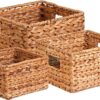 Honey-Can-Do Natural Wicker Storage Baskets, Perfect For Organizing, Storage, and Gifts, Multi-size 3-Pack Nesting Baskets for Home Organization...