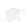 IRIS USA 20-Pack Storage Bins with Lids, 6 Quart, Shoe Boxes Clear Stackable Containers Organize Shoes Closet Shelves, Classroom Organization...