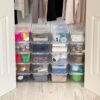 IRIS USA 20-Pack Storage Bins with Lids, 6 Quart, Shoe Boxes Clear Stackable Containers Organize Shoes Closet Shelves, Classroom Organization...