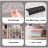 IRIS USA 32 Qt Stackable Plastic Storage Bins with Lids, 4 Pack - BPA-Free, Made in USA - See-Through Organizing Solution, Latches, Durable...