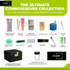 Premium Bamboo Lock Box with Sliding Accessory Tray – 21 Piece Storage Kit with Jars, Prep Tools & More – Privacy Storage Box for Home Organization...