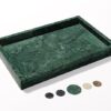 Real Natural Marble Tray for Bathroom, Genuine Marble Stone Vanity Tray, Luxury Storage Trays for Kitchen, Vanity, Home Decor, Dresser,...