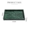 Real Natural Marble Tray for Bathroom, Genuine Marble Stone Vanity Tray, Luxury Storage Trays for Kitchen, Vanity, Home Decor, Dresser,...