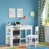 RiverRidge Kids storage bins - 10.5 Cube Storage Organizer with Handles – Black Two-Tone closet organizers and storage for Toys, Shoes & More -...