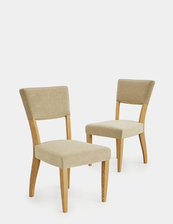 Set of 2 Riley Oak Dining Chairs Set of 2 Riley Oak Dining Chairs