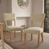 Set of 2 Riley Oak Dining Chairs
