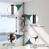 Shower Organizer, 39 to 125 Inch Height Adjustable Shower Caddy with 4 Adjustable Shelves, Organization And Storage for Bathroom Corner Shelves...