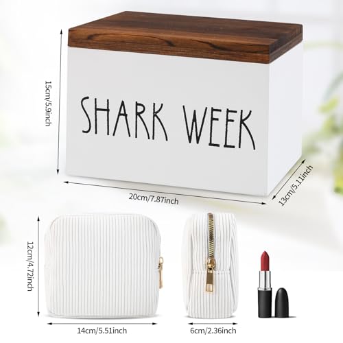 Tampon Holder for Bathroom,Feminine Products Organizer,Shark Week Tampon Storage,Tampon Dispenser,Farmhouse Bathroom Storage Container,Bathroom... Tampon Holder for Bathroom,Feminine Products Organizer,Shark Week Tampon Storage,Tampon Dispenser,Farmhouse Bathroom Storage Container,Bathroom...