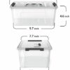 WYT Clear Storage Latch Bins, 6-Pack Storage Organizer Box with Handle and Lids, 5-Litre