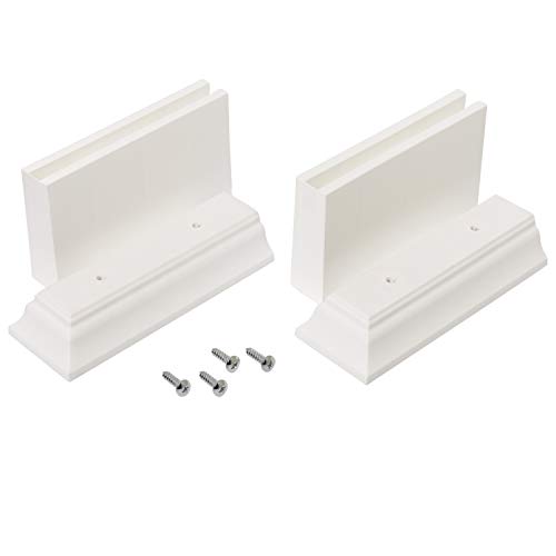 Zenna Home Over The Toilet Storage Leg Extension Kit, Plastic Height Adjusters for Bathroom Storage Units, Sturdy Design Adds 3 or 4.5 Inches of...