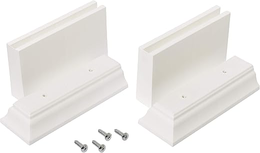 Zenna Home Over The Toilet Storage Leg Extension Kit, Plastic Height Adjusters for Bathroom Storage Units, Sturdy Design Adds 3 or 4.5 Inches of...
