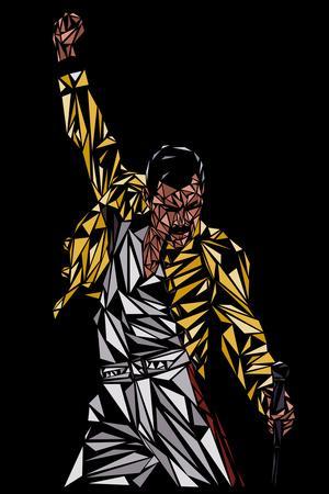 Freddie Mercury - Wall Art Print, 12x18