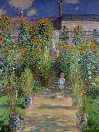 The Artist's Garden at Vetheuil - Giclee Print, 12x16 The Artist's Garden at Vetheuil - Giclee Print, 12x16