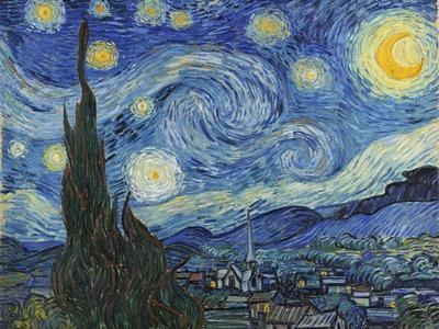 The Starry Night, June 1889 - Giclee Print, 16x12 The Starry Night, June 1889 - Giclee Print, 16x12