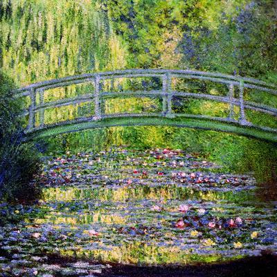 The Waterlily Pond with the Japanese Bridge, 1899 - Giclee Print, 16x16 The Waterlily Pond with the Japanese Bridge, 1899 - Giclee Print, 16x16