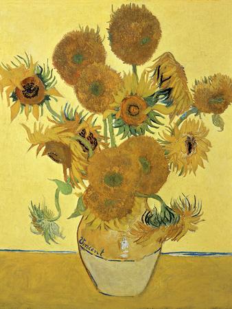 Vase of Fifteen Sunflowers, c.1888 - Giclee Print, 12x16 Vase of Fifteen Sunflowers, c.1888 - Giclee Print, 12x16