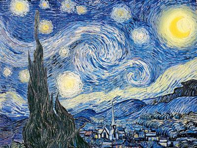 Vincent Van Gogh- Starry Night, c. 1889 - Poster, 24x18 Vincent Van Gogh- Starry Night, c. 1889 - Poster, 24x18