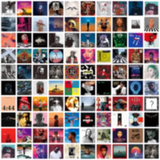 A ART·ZONE 100 Pcs 5x5 Inch | Posters Wall Collage Kit for Room, Album Cover, Music, Rapper, Band, Wall Poster for Bedroom