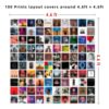 A ART·ZONE 100 Pcs 5x5 Inch | Posters Wall Collage Kit for Room, Album Cover, Music, Rapper, Band, Wall Poster for Bedroom