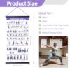 GiftNest Chair Yoga Wall Chart – 31 Poses for Seniors & Beginners – Fabric Poster with Hanging Rod & Rope – Durable, Foldable, and Easy to Display...