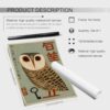 Heltrappe Vintage Japanese Canvas Wall Art Owl Poster Mid Century Animal Print 12x16in Unframed Minimalist Bird Painting Nature Rustic Artwork for...