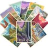 LIAUMO 12pcs Travel Middle Earth Landscape Posters, Nordic Painting Wall Art Collage Kit, Home Bar Office Decal,Birthday Holiday Gifts Unframed...