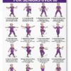 Lionpower Tai Chi Walking Workout for Seniors - Tai Chi Walking Chart & Exercise Guide Poster - Tai Chi for Beginners Instructional Wall Decor -...