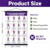 Lionpower Tai Chi Walking Workout for Seniors - Tai Chi Walking Chart & Exercise Guide Poster - Tai Chi for Beginners Instructional Wall Decor -...