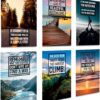 Motivational Posters Set of 6 - Colorful Inspirational Wall Art Prints 11x17 | Positive Affirmation Posters for Office, Bedroom, Home & Gym |...