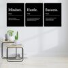 Motivational Wall Decor 3 Pieces Success Paintings Motivational Posters Prints Office Wall Decor Inspirational Canvas Wall Art Picture for Home...