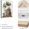 PUUZDGDZ Reading Book Lover's Canvas Wall Art Whimsical Tree House Wall decor pictures Book-shaped house Poster Painting Prints for Gallery Living...