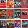Woonkit Vintage Rock Band Posters for Room Aesthetic, 70s 80s 90s Retro Music Room Wall Bedroom Decor Art, Vintage Rock Concert Poster Wall...