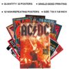 Woonkit Vintage Rock Band Posters for Room Aesthetic, 70s 80s 90s Retro Music Room Wall Bedroom Decor Art, Vintage Rock Concert Poster Wall...